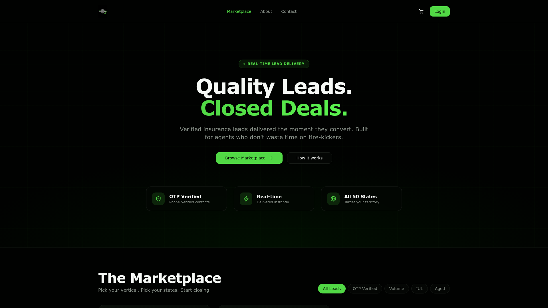 GenNext Leads website preview
